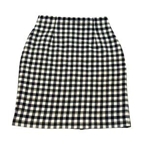 VTG Talbots 100% Wool Pencil Skirt Womens Size 8 Colorful Preppy Tartan Plaid